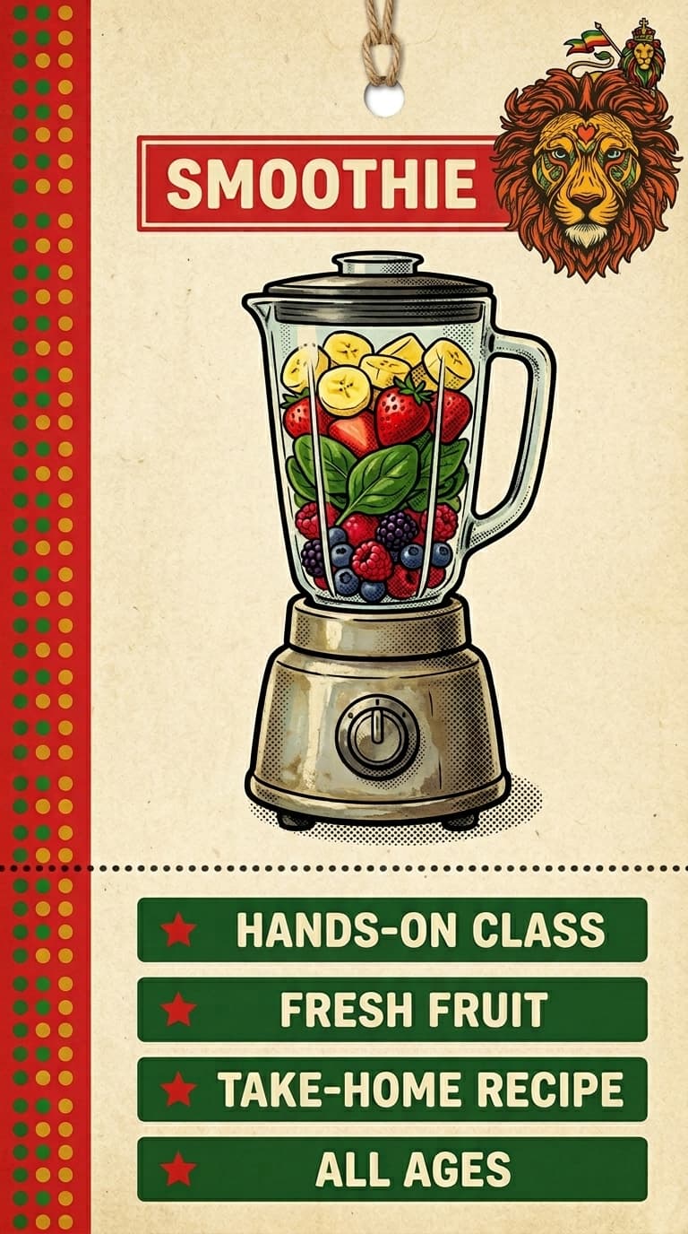 Smoothie Making Workshop — painted ticket stub